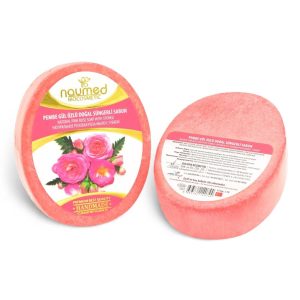 Naumed Pembe Gül Özlü Doğal Süngerli Sabun
