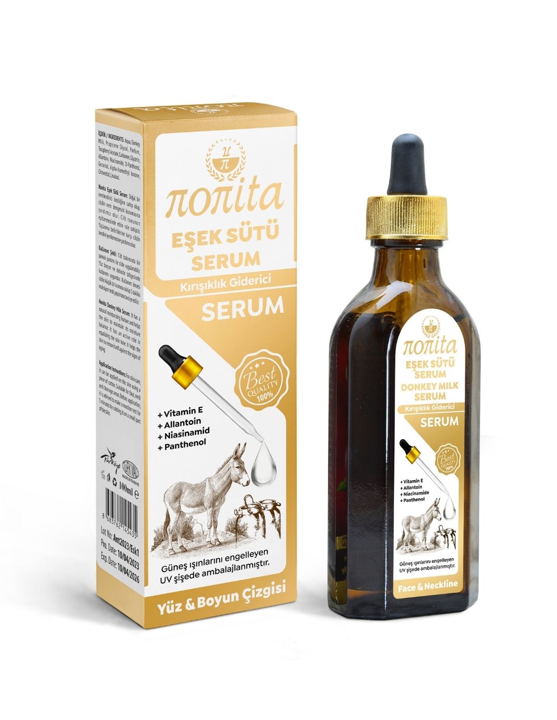 Nonita Eşek Sütlü Kırışıklık Giderici Serum Nonita Eşek Sütlü Kırışıklık Giderici Serum