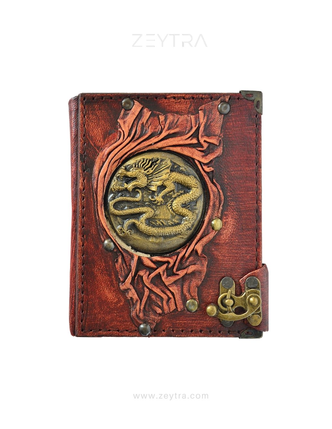 Ejderha Detaylı El Yapımı Küçük Boy Deri Defter 1 Ejderha Detaylı El Yapımı Küçük Boy Deri Defter 1