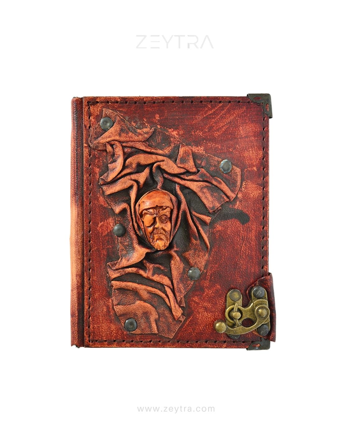 Korsan Detaylı El Yapımı Küçük Boy Deri Defter 1 Korsan Detaylı El Yapımı Küçük Boy Deri Defter 1