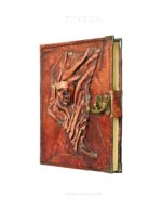 Korsan Detaylı El Yapımı Orta Boy Deri Defter 2