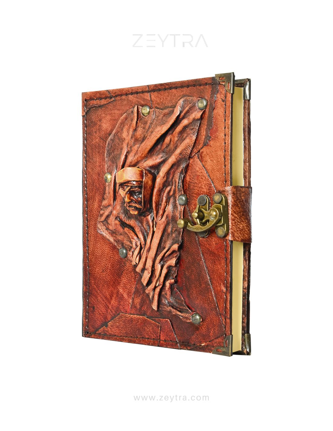 Korsan Detaylı El Yapımı Orta Boy Deri Defter 2 Korsan Detaylı El Yapımı Orta Boy Deri Defter 2