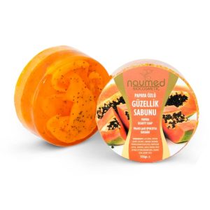 Naumed Papaya Özlü Yuvarlak Güzellik Sabunu