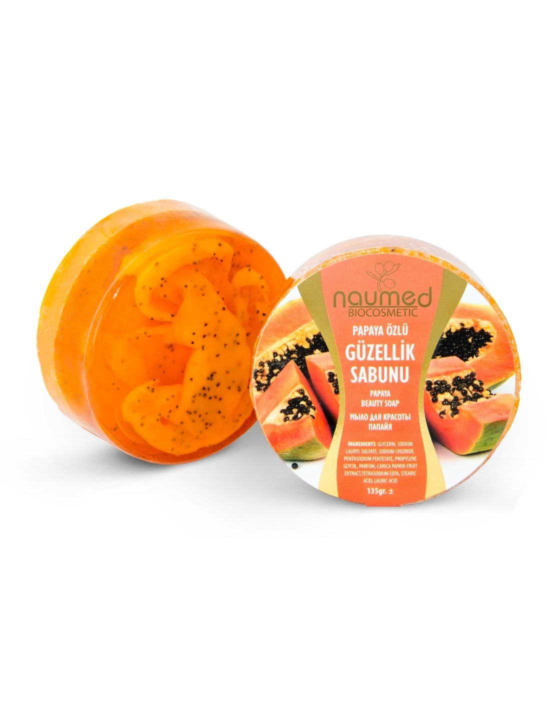 Naumed Papaya Özlü Yuvarlak Güzellik Sabunu Naumed Papaya Özlü Yuvarlak Güzellik Sabunu