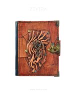 Ölüm Meleği Detaylı El Yapımı Küçük Boy Deri Defter 1