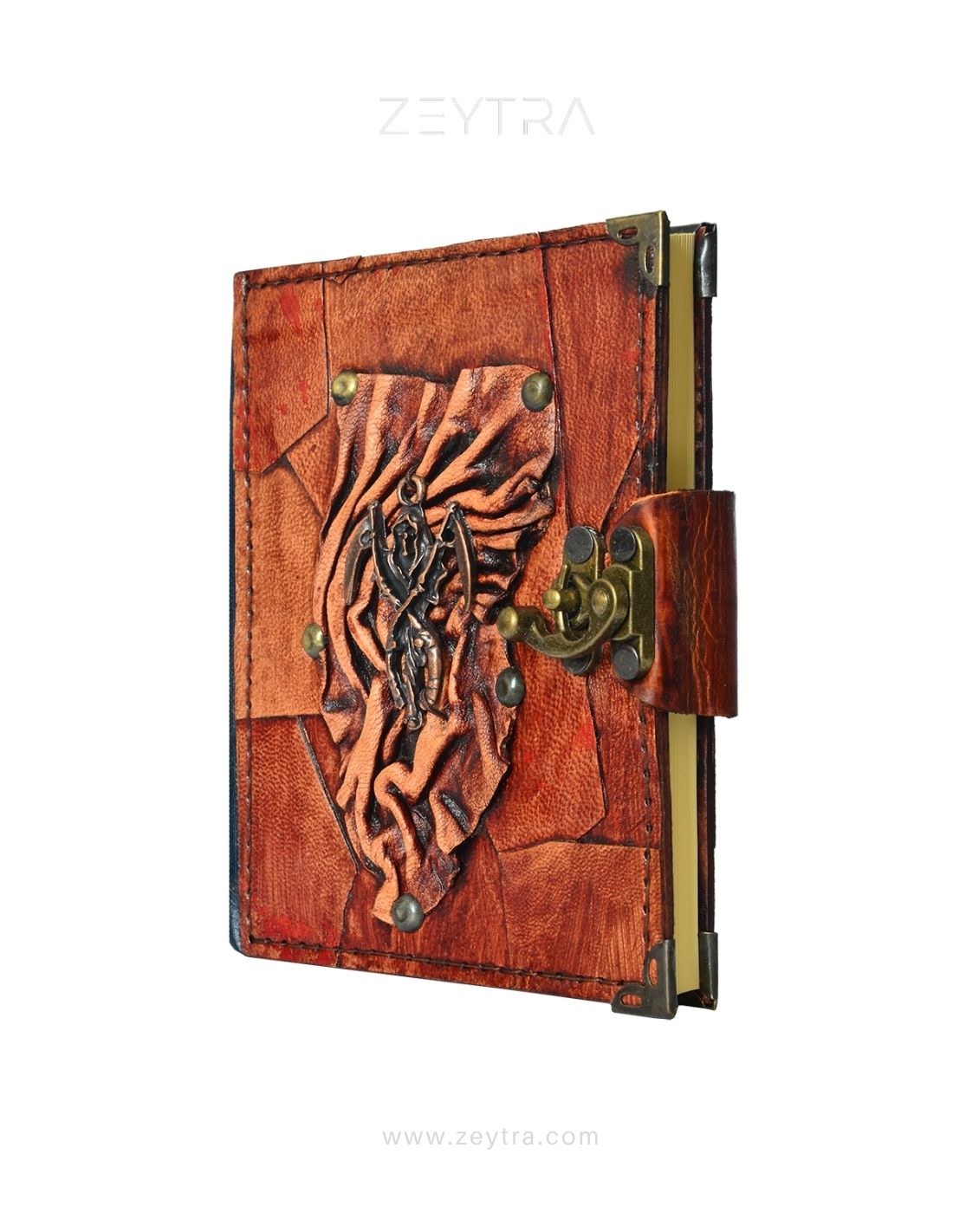 Ölüm Meleği Detaylı El Yapımı Küçük Boy Deri Defter 2 Ölüm Meleği Detaylı El Yapımı Küçük Boy Deri Defter 2