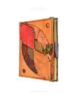 Otantik İşleme Detaylı El Yapımı Orta Boy Deri Defter 2