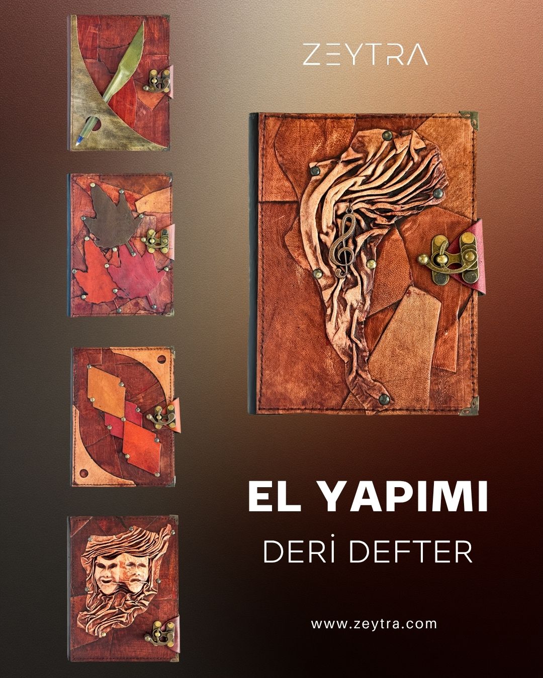 şamua kağıt, %100 deri el yapımı defter modelleri